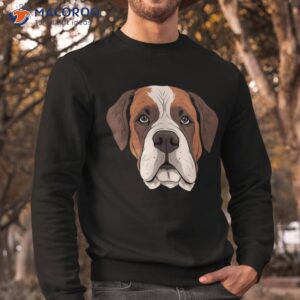 saint bernard face cute st puppy dog mom or dad shirt sweatshirt