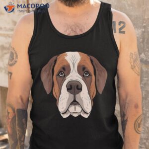 saint bernard face cute st puppy dog mom or dad shirt tank top