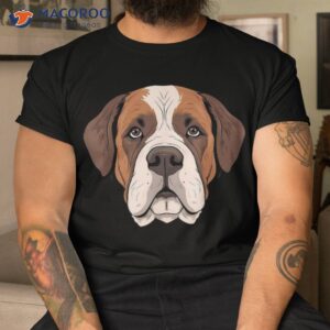 saint bernard face cute st puppy dog mom or dad shirt tshirt