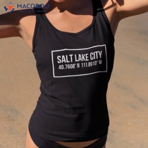 salt lake city utah funny coordinates home shirt tank top 2