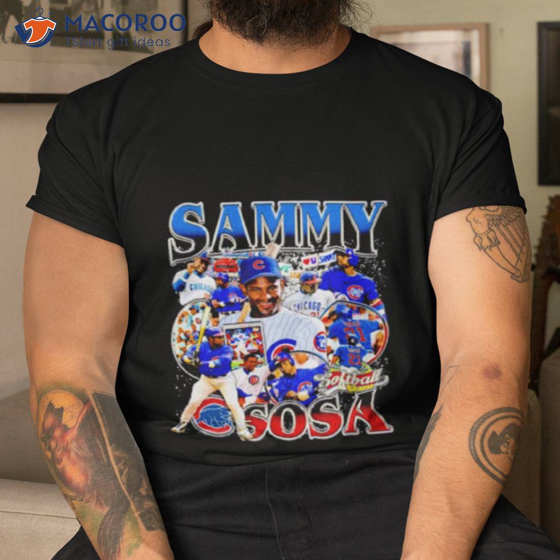 Chicago Cubs Sammy Sosa 66 Retro Style T-shirt 