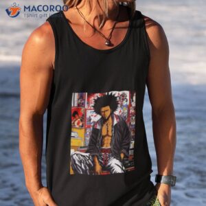 samurai afro lofi hip hop aesthetic 90s shirt tank top