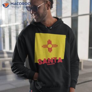 santa fe new mexico map shaped state flag shirt hoodie 1 1