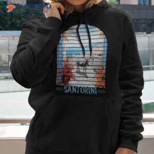 santorini oia donkey greece beautiful greek island vacation shirt hoodie 2