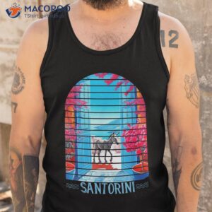 santorini oia donkey greece beautiful greek island vacation shirt tank top