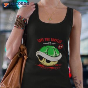 save the turtle stop jumping on them shirt tank top 4