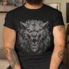 Scary Werewolf Head Spooky Wolf Vintage Graphic Shirt