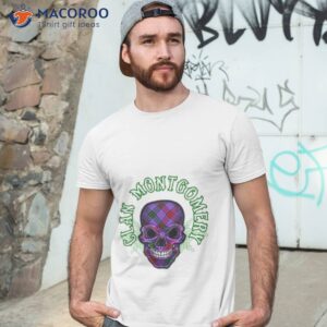 scottish clan montgomery tartan celtic skull shirt tshirt 3