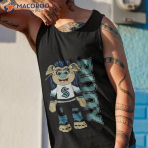 seattle kraken toddler mascot cheer deep sea blue shirt tank top 1