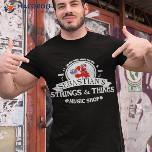 Sebastian’s Strings & Things Music Shop Little Mermaid Shirt