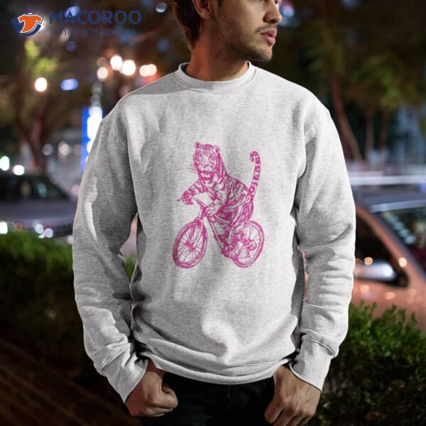 Seembo Tiger Cycling Bicycle Cyclist Biking Riding Fun Bike Shirt