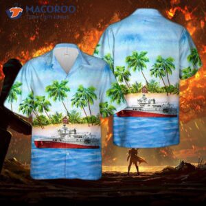 Seismic Vessels, Ramform Titan Ship, Hawaiian Shirt.