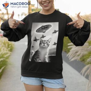 selfie cat ufo shirts for flying saucer shirt sweatshirt