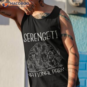 serengeti big five africa tourist national park souvenir shirt tank top 1