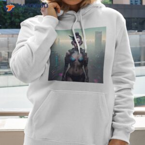 sexy cyber punk anime lady shirt hoodie