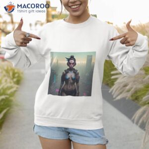 sexy cyber punk anime lady shirt sweatshirt