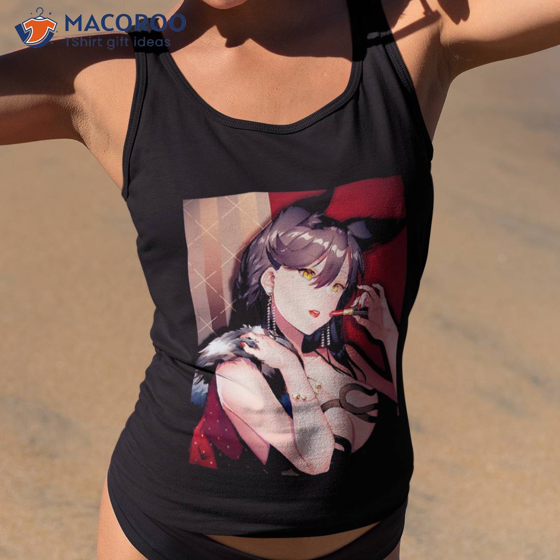 Booty Nice Tank Tops Print Cotton Titties Anime Hentai Oppai Boobs