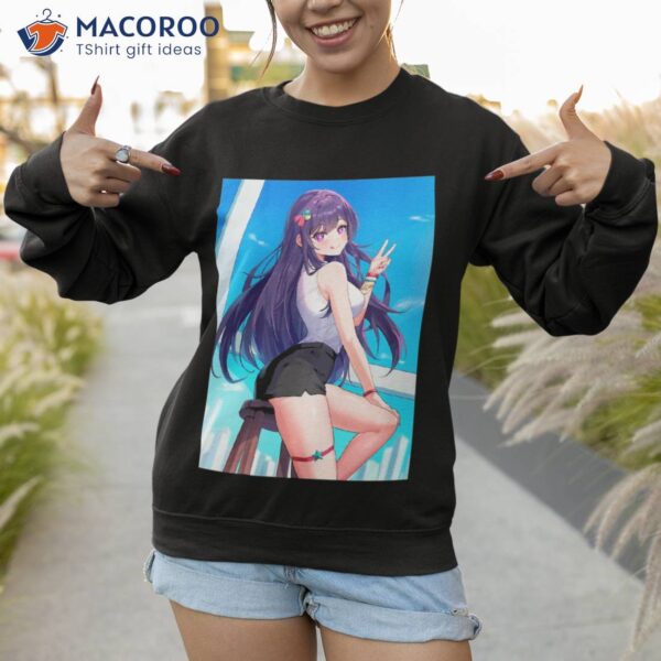 Sexy Hoshino Ai Hot Boobs Tits Thighs Ass Butt (oshi No Ko Lewd Hentai Ecchi Anime Girl) Shirt