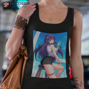 sexy hoshino ai hot boobs tits thighs ass butt oshi no ko lewd hentai ecchi anime girl shirt tank top 4