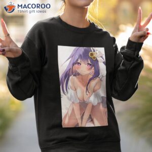 sexy hoshino ai hot boobs tits thighs panties oshi no ko lewd hentai ecchi anime girl shirt sweatshirt 2