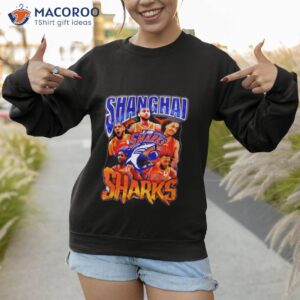 shanghai sharks players picture collage shirt sweatshirt