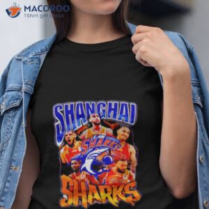 shanghai sharks players picture collage shirt tshirt