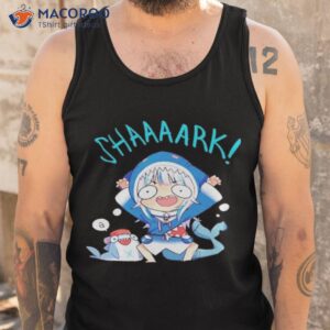 shark gawr gura mask hololive shirt tank top 1