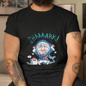 shark gawr gura mask hololive shirt tshirt