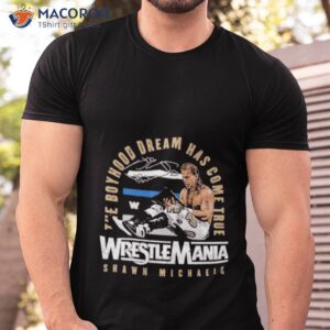 shawn michaels wrestlemania 12 champion signature shirt tshirt