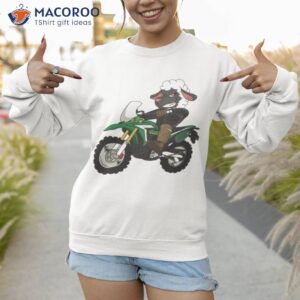 sheep biker funny art shirt sweatshirt