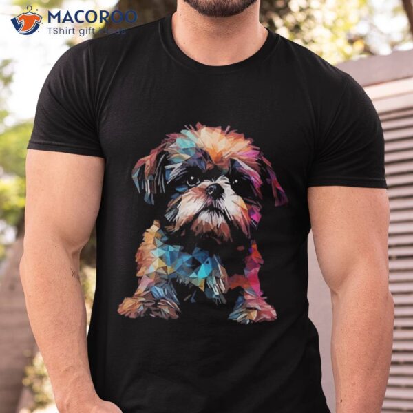 Shih Tzu Puppy Dog Pop Art Shirt