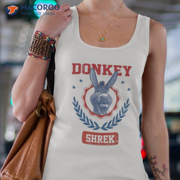 Shrek 4th Of July Donkey Collegiate Poster Shirt
