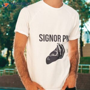 signor pm hand gesture shirt tshirt