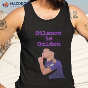 silence is golden shirt tank top 3