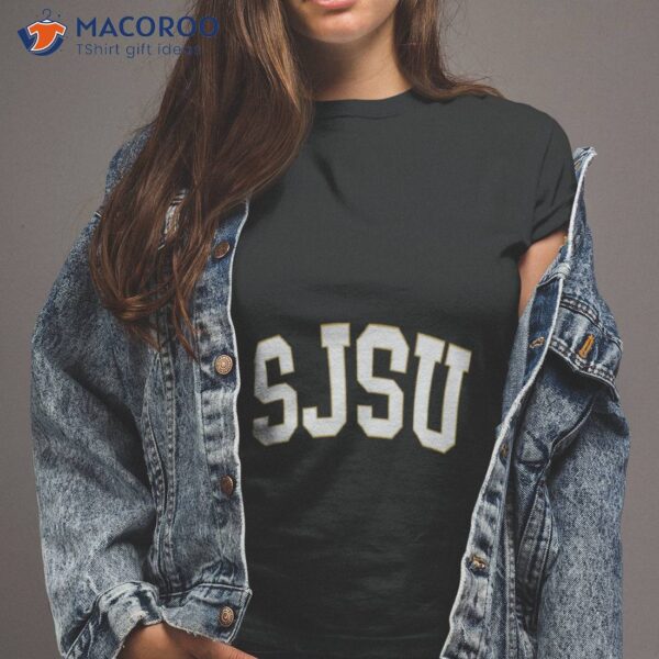 Sjsu College Font Curved San Jose State Shirt