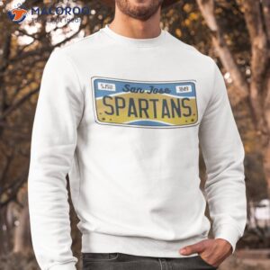 sjsu license plate san jose state shirt sweatshirt