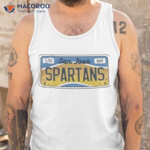 sjsu license plate san jose state shirt tank top