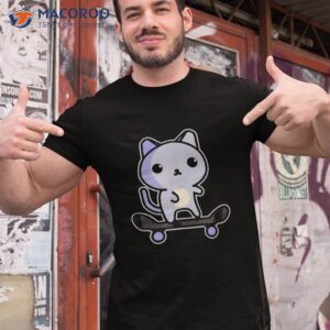 skate cat kawaii cartoon graphic shirt tshirt 1