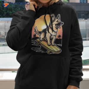 skateboarding german shepherd shirt hoodie