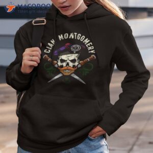 skull crest badge dirk clan montgomery scottish shirt hoodie 3