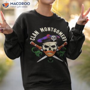 skull crest badge dirk clan montgomery scottish shirt sweatshirt 2