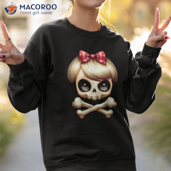 Skull Girl Kawaii Cartoon Shirt