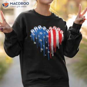 soccer balls heart american flag indepedence day s boys shirt sweatshirt 2