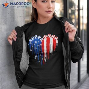 soccer balls heart american flag indepedence day s boys shirt tshirt 3