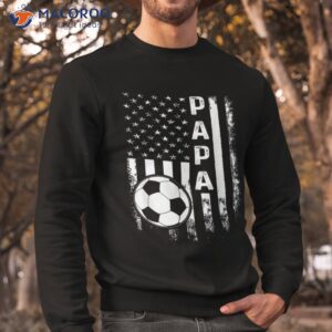 soccer papa american flag vintage christmas xmas shirt sweatshirt