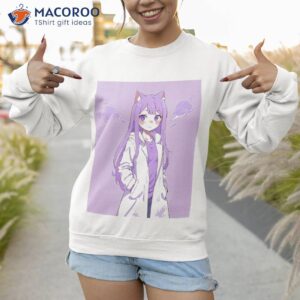 soft pastel girl in captivating anime style shirt sweatshirt 1