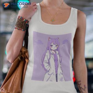 soft pastel girl in captivating anime style shirt tank top 4