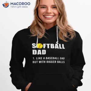 Softball Dad 2023 Like A Baseball Dad But With Bigger Balls Shirt 2 softball dad 2023 like a baseball dad but with bigger balls shirt hoodie 1