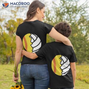 softball volleyball ball gift for softball lover volleyball lover t shirt tshirt 2