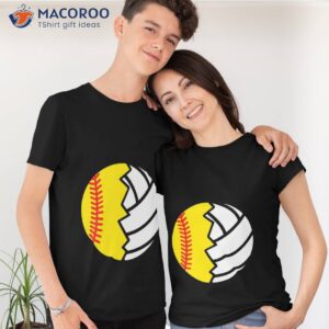 Softball Volleyball Ball – Gift For Softball Lover Volleyball Lover T-Shirt